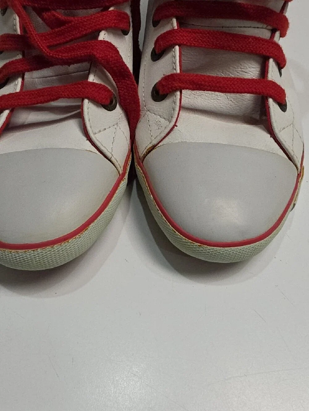 Vintage Ed Hardy Christian Audigier High-Top Leather Sneakers–Tiger & Rose Size9